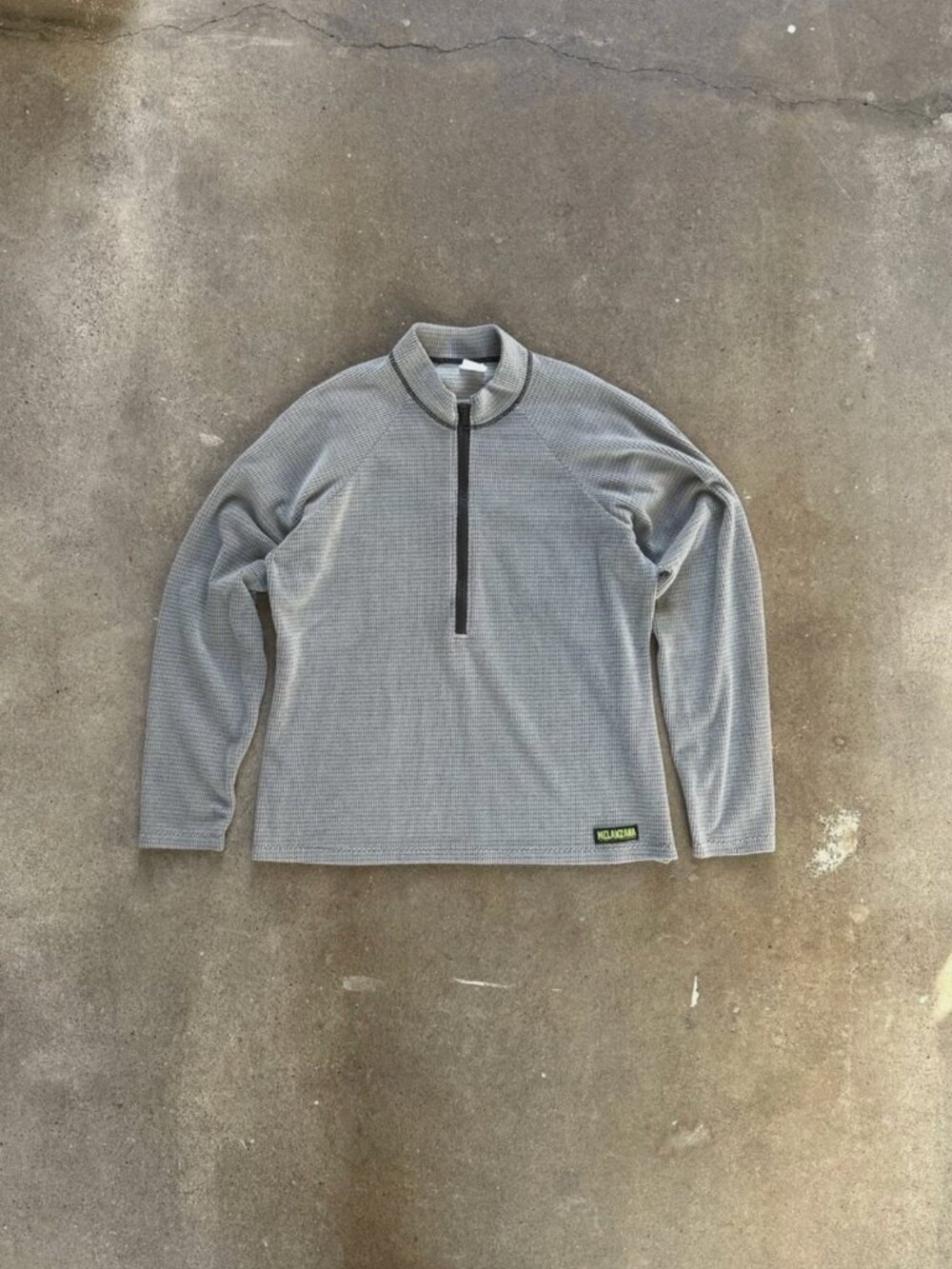 Melanzana Microgrid Fleece - Half Zip Pullover - Grey, Women’s L